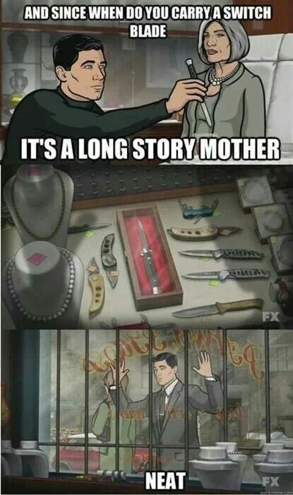 http://imgur.com/Qbd2PdO Sealab 2021, Archer Funny, Archer Tv Show, Sterling Archer, Danger Zone, Long Stories, Long Story, Funny Posts, Favorite Tv Shows