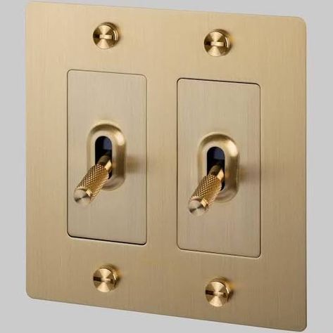 Buster And Punch, Buster Punch, Toggle Switch, Light Switch Plates, Home Hardware, Wall Plate, Switch Plates, Solid Metal, Bronze Color