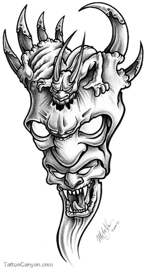 skulls Demon Face Tattoo, Demons Tattoo, Tato 3d, Demon Face, Evil Skull Tattoo, Tattoo Diy, Evil Tattoos, Clown Tattoo, Demon Tattoo