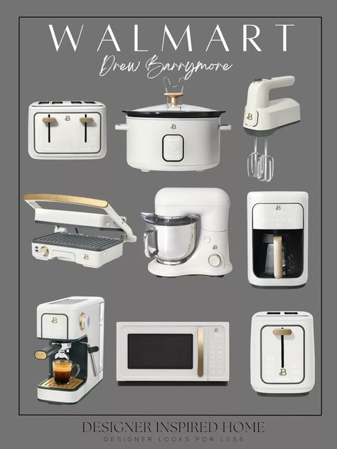 Modern Kitchen Appliances, Panini Press, Gold Kitchen, House Supplies, Cute Kitchen, Black Kitchen, Black Kitchens, Dream House Decor, Inspired Homes