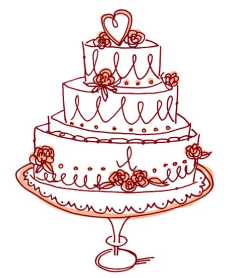 Wedding Cake Created for American Express copyright Alanna Cavanagh 2012 #illustration Vintage Cake Drawing, Wedding Cake Embroidery, Wedding Cake Drawing, Wedding Cake Illustration, Wedding Cake Illustrations, Alanna Cavanagh, Wedding Cake Clipart, Cherry Poster, Cake Sketch