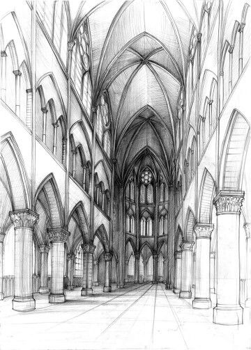 Notre dame cathedral interior Cathedral Interior Architecture, Notre Dame Cathedral Interior, Cathedral Interior Design, Gothic Cathedral Interior, Gothic Cathedral Drawing, Notre Dame Cathedral Drawing, Cathedral Floor Plan, Notre Dame Interior, Cathedral Sketch