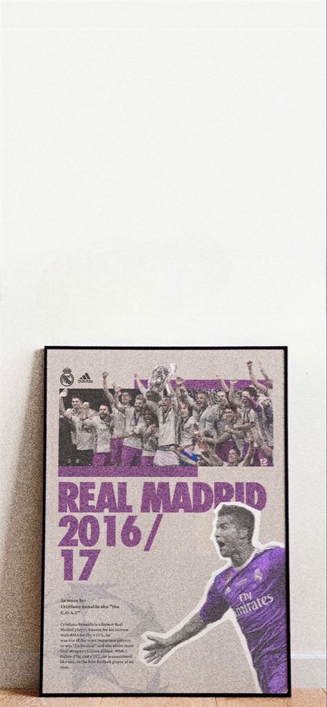 Vintage poster Vintage Ronaldo, Real Madrid Poster, G.o.a.t Wallpaper, Madrid Pictures, Real Madrid Pictures, Ronaldo Poster, Poster Aesthetic, Unusual Words, Football Poster