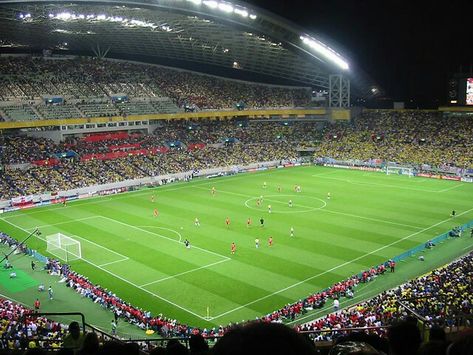 Saitama Stadium At FIFA World Cup 2002 Semi Final, Saitama, Fifa World Cup, Fifa, World Cup, Soccer Field, Brazil, Anime