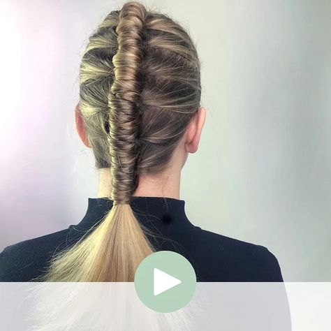 Pipe Braid Tutorial, Pipe Braid, Decorative Screen Doors, Hair Today Gone Tomorrow, Easy Bun Hairstyles, Screen Doors, Editorial Hair, Peinados Recogidos, Dance Hairstyles