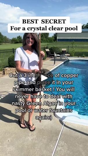 1.6M views · 7.9K reactions | Secret for a perfect Clean Pool or fountain #mysecret #poolhack #crystalclearpool #nomor | Gilla Leigh | Gilla Leigh · Original audio Clean Pool, Pool Hacks, Helpful Hacks, Cleaning Tricks, Pool Maintenance, Clever Hacks, Pool Cleaning, Pool Ideas, Home Activities