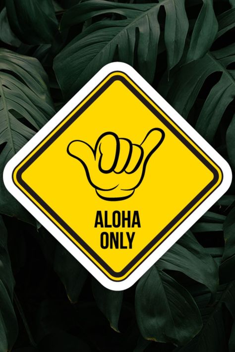 Durable UV Laminate & Water-Resistant Sticker designed in Hawai'i Hawaii Stickers, Laminate, Sticker Design, Hawaii, Water Resistant, Novelty Sign, Signs, Water, Design