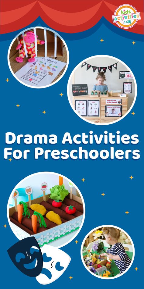 22 Drama Activities for Preschoolers | Kids Activities Blog Drama Activities For Preschool, Drama Activities For Kids, Drama For Kids, Drama Activities, Drama Games, Activities For Preschoolers, Family Drama, Kids Activities, Favorite Child