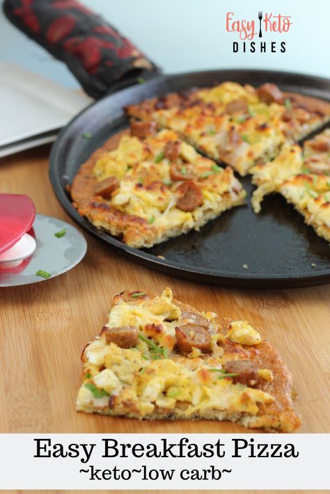 Think breakfast has to be just eggs and meat? Think again! This keto breakfast pizza will make your mornings taste great again! Cooking Scrapbook, Keto Breakfast Pizza, Easy Breakfast Pizza, Optavia Diet, Healthyish Recipes, Food Crockpot, Keto Approved Foods, Keto Breakfasts, Diet Dinner Recipes