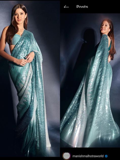 Yjhd Saree, Farewell Saree, Glamour Clothing, Shanaya Kapoor, Affan Waheed, Twins Fashion, Bridal Sarees South Indian, Blouse Ideas, Couple Wedding Dress