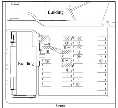 Parking Lot Layouts | Parking Layouts | Parking Lot Designs and Layouts Parking Lot Design, Arrow Stencil, Small Business Plan Template, Drawing Space, Architecture Model Making, Site Plans, Template Site, Business Plan Template, Excel Templates