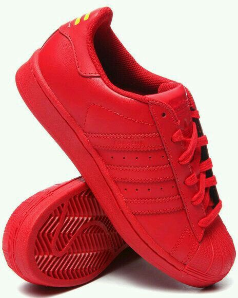 Adidas Superstar Supercolor, Red Adidas Shoes, Adidas Kids Shoes, Adidas Shoes Superstar, Perfect Sneakers, Red Sneakers, Red Adidas, Shoes Sneakers Adidas, Adidas Superstar Sneaker