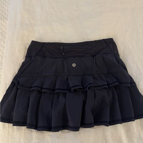 Lululemon Ruffle Skort Ruffle Skort, Poshmark Lululemon, Lululemon Athletica, Dark Blue, Size 4, Dress Es, Dresses Skirts, Plus Fashion, Outfit Inspo