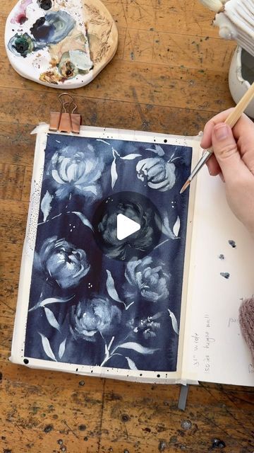 Sarah Cray on Instagram: "Painting flowers by lifting color out and then using some Bleed Proof White as a highlight 💐 an excellent way to practice brushstrokes when it comes to florals!" Abstract Watercolor Paintings Tutorials, Instagram Painting, Watercolor Paintings Abstract, Watercolor Paintings Tutorials, Painting Flowers, Watercolour Tutorials, Watercolor Inspiration, Watercolor Portraits, Watercolor Animals