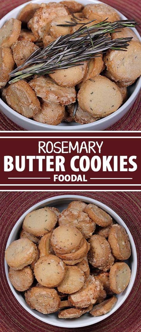 Do you love the savory sensation of rosemary? Ever thought of including it in a sweet cookie? Now is your chance with this delectable recipe that will surprise your tastebuds! Get the recipe now on Foodal. Rosemary Cookies Recipe, Rosemary Cookies, Rosemary Butter, Christmas Cookie Recipes Holiday, Butter Cookie Recipe, Cookies Bars, Butter Cookies Recipe, Family Feast, Butter Cookie