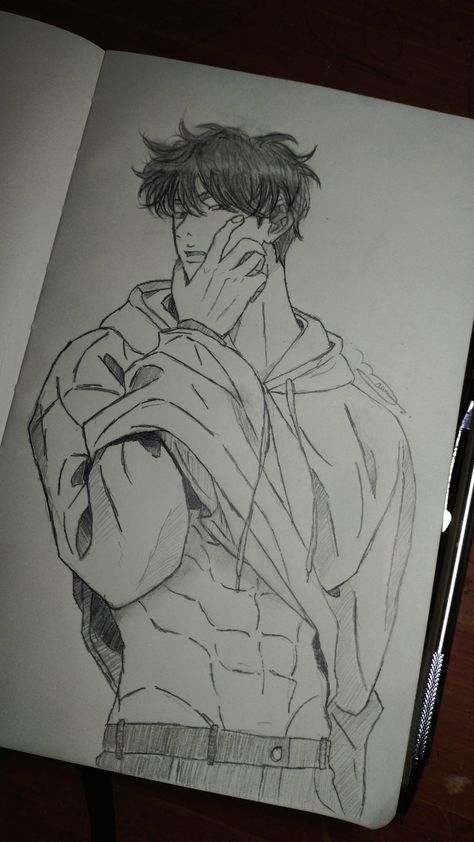 Manhwa Sketch, Go Eunhyuk, Realistic Sketch, Spiderman Art Sketch, Man Sketch, Pencil Sketch Images, Anime Boy Sketch, Anime Drawing Books, Cool Pencil Drawings