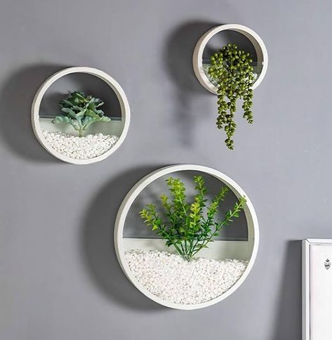 Amazon.com: KULABO Metal Wall Planter,Round Hanging Wall Vase Planters for Succulents |Flower Pot Wall Planters for Plants,Succulent Plants, Small Cactus and More,Home Wall Decor |Brown Color | in Gift Box 3 Pcs : Patio, Lawn & Garden Small Wall Planters Indoor, Wall Pots, Flower Pot Wall, Planters For Succulents, Hanging Glass Planters, Hanging Wall Vase, Personalized Flower Pot, Indoor Plant Display, Pot Wall