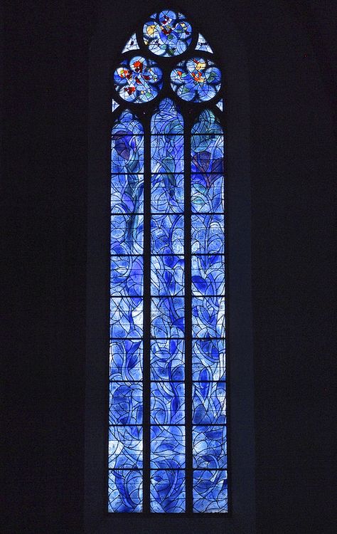 Church of St. Stephan in Mainz, Germany. Stained Glass Art Church, Castle Stained Glass Windows, Disney+ App Icon, Stained Glass In Churches, Mainz Germany, Church Stained Glass Windows Aesthetic, Catholic Stained Glass Windows, Church Aesthetic, Blue Aesthetic Dark