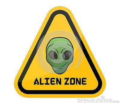 illustration-alien-zone-vector-sign-safety-purposes-warning Space Horror, Danger Zone, Creative Illustration, Animated Cartoons, Aliens, 3 D, Illustrations, Signs, Quick Saves