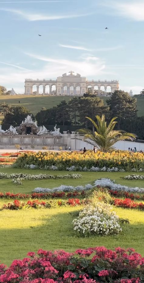 Vienna In Spring, Austria Landscape, Flowers Cafe, Vienna Austria Travel, Franz Joseph, Charles I, Schönbrunn Palace, Vision Board Wallpaper, Maria Theresa