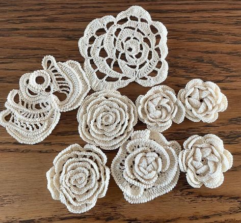 Irish crochet motifs https://n85crochet.etsy.com/listing/1775592501 #irishcrochetlacework #irishcrochetflowers #irishcrocheting #irishcrochet #crocheting Irish Crochet Charts, Irish Crochet Patterns Free, Irish Crochet Flowers, Crochet Charts, Irish Crochet Motifs, Irish Crochet Patterns, Crochet Patterns Free, Irish Lace Crochet, Irish Lace