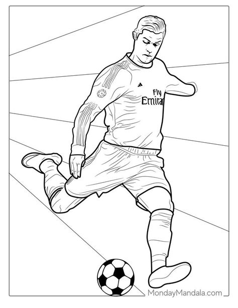 Ronaldo Coloring Page, Ronaldo Soccer, Rainy Day Activities For Kids, Football Drawing, Puppy Coloring Pages, Soccer Theme, Soccer Season, Ronaldo Cristiano, Kid Coloring Page