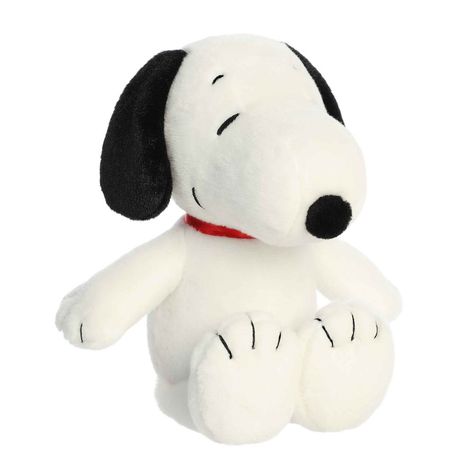 Discover the timeless appeal of the Peanuts universe with this 12" Snoopy plush by Aurora. A perfect blend of nostalgia and quality, this plush showcases Snoopy's iconic look with exceptional detail. Durable and huggable, it's a great gift for both young fans and lifelong collectors. Add this charming Snoopy to your collection and keep the spirit of Peanuts alive. Established in 1981, Aurora World is a renowned global leader in plush toys and high-quality gift products. They offer a wide range o Snoopy Stuffed Animal, Snoopy Plush, Plush Collection, Peanuts Cartoon, Black Nose, The Peanuts, Peanuts Snoopy, Red Collar, Toy Figures