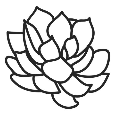 Succulent Outline Drawing, Succulent Pictures Art, Tread Art, Succulent Svg, Illustration Plants, Flower Stencils, Animal Outline, Cricut Hacks, Stamp Diy