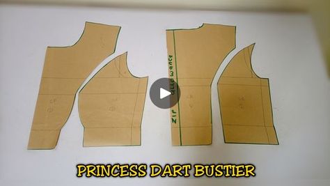 Princess Dart Bustier Pattern, Princess Bustier, Bustier Pattern Drafting, Bustier Pattern, A Princess, Dart, Sewing, Pattern, Closet