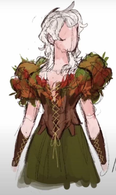 This artwork belongs to Prickly Alpaca. Prickly Alpaca Art, Prickly Alpaca, Character Thoughts, Autumn Character, Sewing Designs, Alpaca Clothing, Caracter Design, Ballroom Dresses, Midsummer Nights Dream