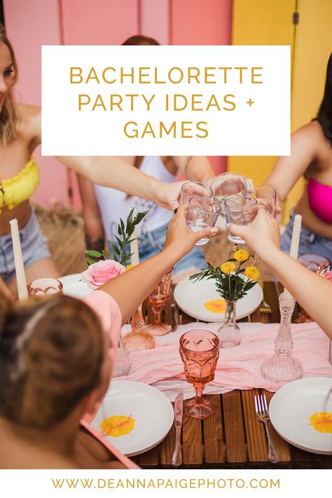 Bachelorette Party Ideas Games, Party Ideas Games, Planning A Bachelorette Party, Matching T Shirts, Wedding Planning Timeline, Relaxing Time, Cute Matching, Bachelorette Party Games, Wedding Tips