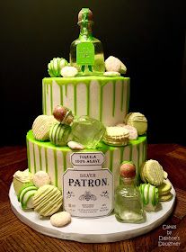 Patron Party Ideas, Patron Cake Ideas For Men, Patron Theme Party Ideas, Patron Party Decorations, Patron Cake Birthday, Tequila Cakes For Men, Patron Birthday Party Ideas, Mens 21st Birthday Cake, Tequila Party Ideas