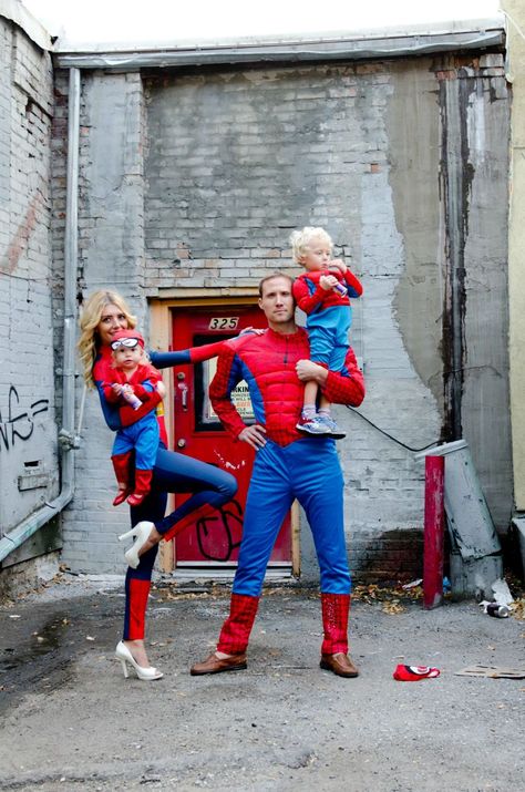 Return of the Spidey Family Family Spiderman Costumes, Spiderman Family, Spiderman Costumes, Spider Man Costume, Costume Family, Spiderman Costume, Family Of 3, Family Costumes, Mens Costumes