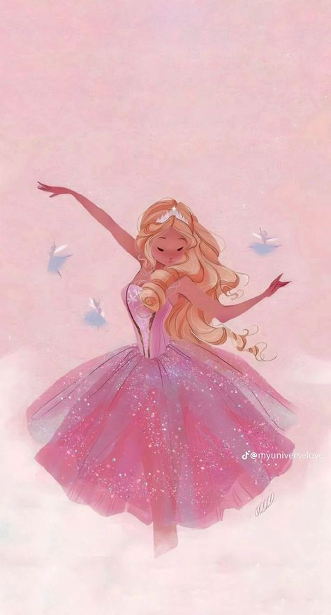 Barbie Clara, Winter Fairies, Barbie In The Nutcracker, Barbie Nutcracker, Cute Postcard, Princess Fairytale, Barbie Drawing, Mermaid Wallpapers, Barbie Cartoon