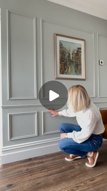 Jurgita McGahon | Interior Stylist on Instagram: "Transforming my office space with elegant wall moulding! 🖼️ Adding a touch of sophistication and professionalism to my workspace. #OfficeDecor #WallMoulding #ProfessionalLook #Elegance #InteriorDesign #WorkspaceGoals ✨" Wall Moulding Panels, Colonial Remodel, Wall Panel Molding, Wall Moulding, Instagram Decor, Hello Sunday, Crown Moulding, New Followers, My Workspace