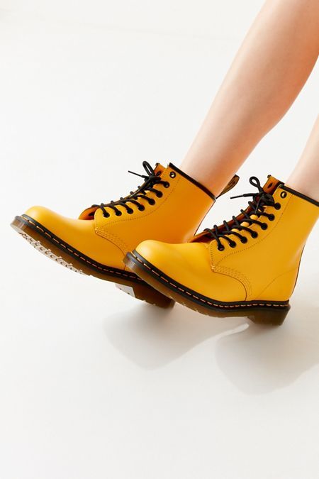 Women's Clothing | Urban Outfitters Galaxy Converse, Galaxy Vans, Doc Martens Outfit, Doc Martens Boots, Yellow Boots, Army Boots, Martens Boots, Dr Martens Boots, Shoe Company