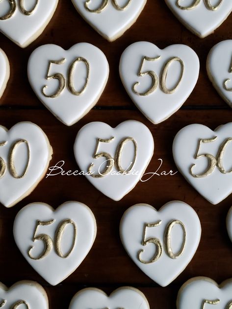 Anniversary Sugar Cookies, 60th Wedding Anniversary Decorations, 50th Anniversary Cookies, 50th Year Wedding Anniversary, 50th Anniversary Cakes, Anniversary Cookies, Wedding Anniversary Decorations, 50th Anniversary Party, 60 Wedding Anniversary