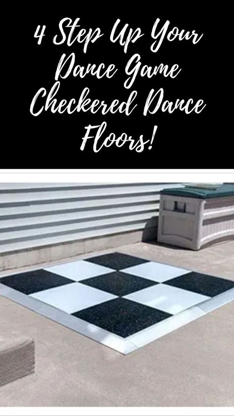 Hey Hey! Ready to get your groove on? We are here to review of the best black and white checkered dance floors you ever saw! Dance Games, Dance Floors, See Yourself, Diy Flooring, Best Black, Dance Floor, Step Up, Dancing, Black And White