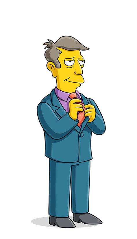 Principal Skinner The Simpsons, The Simpson Characters, Simpsons Characters Art, Homer Simpson Drawing, Simpson Characters, Principal Skinner, The Simpsons Guy, Seymour Skinner, Simpsons Party