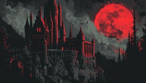 Vamp Wallpaper Pc, Dnd Laptop Wallpaper, Goth Cute Wallpaper, Retro Halloween Wallpaper Laptop, Gothic Aesthetic Wallpaper Desktop, Goth Background Pc, Vampire Castle Wallpaper, Creepy Wallpaper Laptop, Gothic Background Wallpapers Laptop