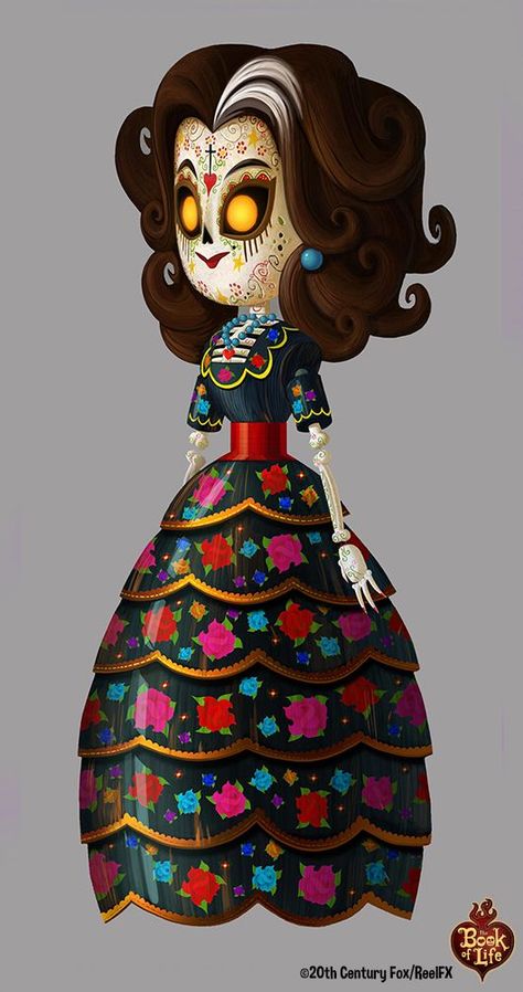 Book Of Life Characters, Book Of Life Movie, Blur Studios, Anna Cattish, The Book Of Life, Day Of The Dead Art, Mexican Holiday, Day Of The Dead Skull, Frank Frazetta