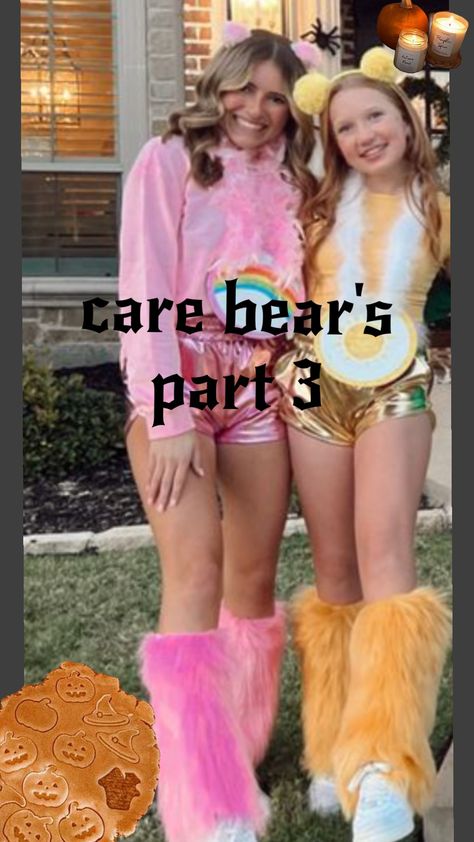 #carebears #holloween #bffgoals #cute🐻🌈💕 Carebear Costume Diy, Carebear Costume Women, Halloween Duo, Halloween Duos, Duo Costumes, Costumes Diy, Bear Costume, Costumes Ideas, Bff Goals