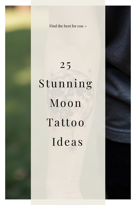 25 Stunning Moon Tattoo Ideas Moon Mother Tattoo, Moon Rise Tattoo, Moon And Dragonfly Tattoo, Moon Phase Tattoos For Women, Half Moon Tattoo Meaning, Moon And Bird Tattoo, Moon Tattoo Back Of Arm, Full Moon Tattoo Designs For Women, Time And Space Tattoo