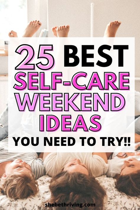 My boyfriend and I absolutely love staying in on the weekend and using these self-care ideas to get inspired. I loveee idea #6 and he loves idea #22. We've been using this list almost every weekend to help us de-stress and relax. WE LOVE THESE IDEAS! Weekend Self Care Ideas, Self Care Retreat Ideas, Self Care Weekend Ideas, Wellness Day Ideas, Self Care Weekend, Relaxation Ideas, Relaxing Ideas, Weekend Ideas, Sleep Relaxation