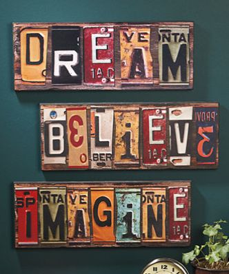 cool idea License Plate Crafts, Old License Plates, License Plate Art, License Plate Sign, Plate Crafts, Plate Art, Upcycle Projects, Typography Inspiration, License Plates