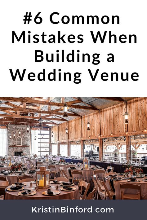 Planning to build a wedding venue? Don't make these 6 common mistakes that will cost you time and money. Click on the image to read the full article at WeddingVenueEducation.com.  Building a Wedding Venue, Wedding Venue Business Plan, Opening a Wedding Venue, Starting a Wedding Venue, Event Venue Business, Venue Business, Party Planning Business, Cheap Wedding Venues, Diy Event, Rustic Wedding Venues, Event Planning Business, Venue Wedding, Wedding Event Venues