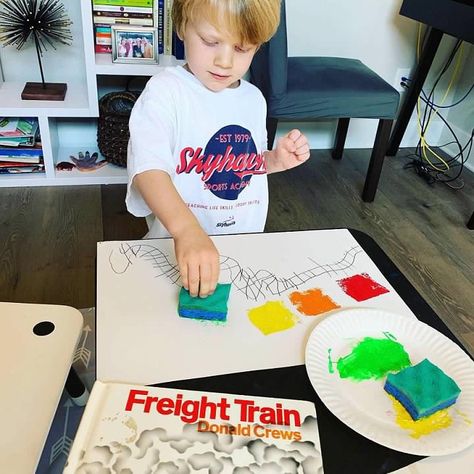 Process Art Transportation, Trains Eyfs, Train Art For Toddlers, Toddler Train Activities, Car Preschool Activities, Train Crafts For Toddlers, Train Activities For Toddlers, Toddler Transportation Activities, Transportation Art Preschool