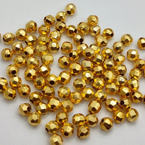 Making Beads, Beads Online, Copper Finish, Gold Jewelry Fashion, Bead Caps, Beads Jewelry, Gold Beads, Jewelry Making Beads, Spacer Beads