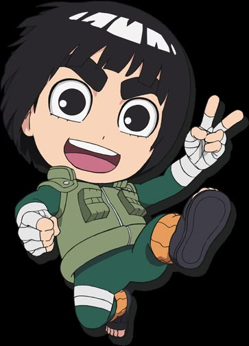 Chibi Rock Lee Chibi Naruto Characters, Chibi Naruto, Rock Lee Naruto, Lee Naruto, Naruto Sd, Naruto Chibi, Rock Lee, Naruto Uzumaki Shippuden, Naruto Cute