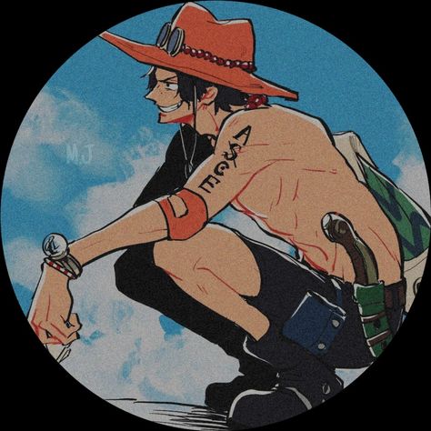 Retro One Piece Wallpaper, One Piece Profile Picture Aesthetic, One Piece Profile Pic, Ace Profile Picture, Luffy Profile Pic, Nami Profile Picture, Profile Picture One Piece, Port Gas D Ace, Portgas D Ace Pfp